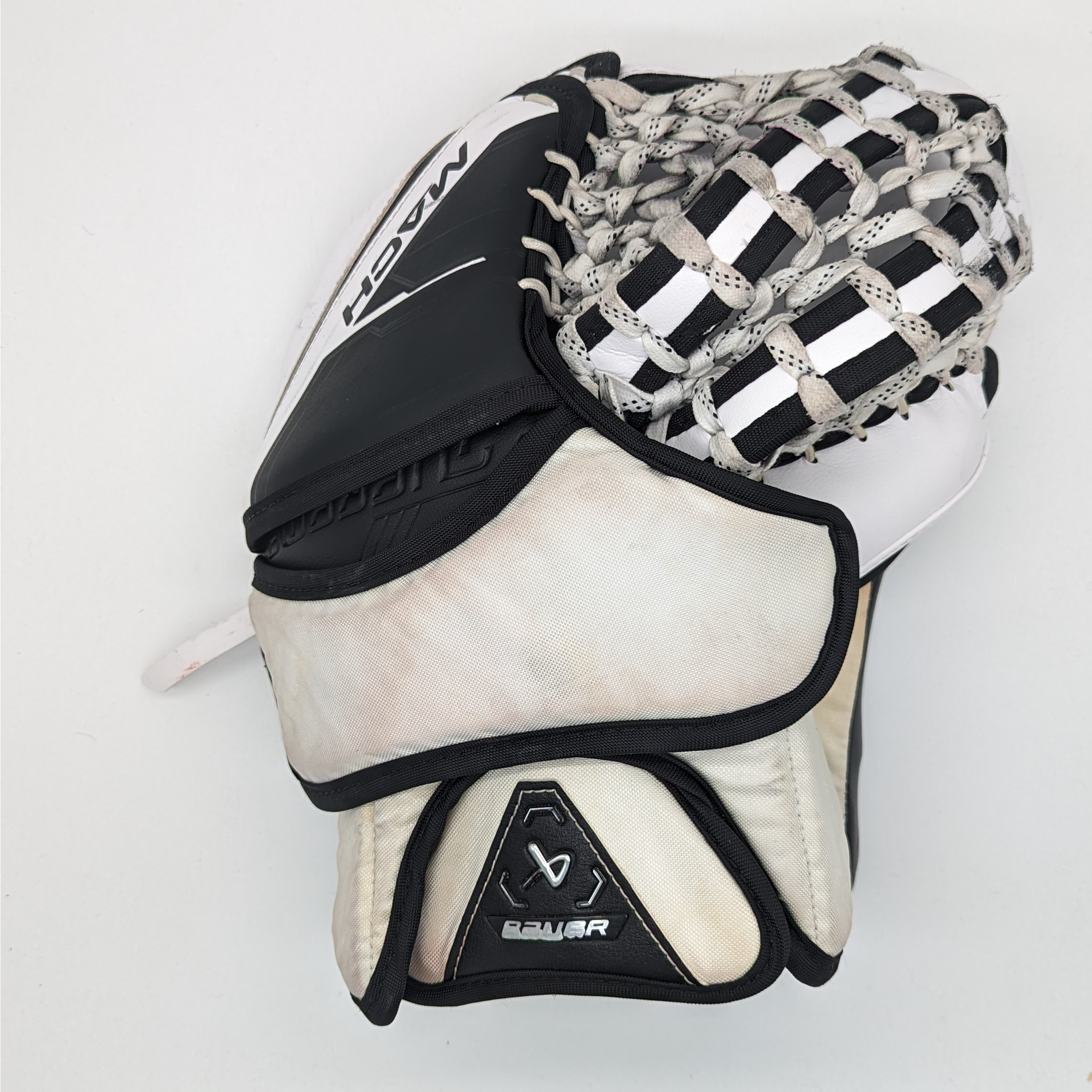 Bauer Supreme Mach - Ensemble de protections de gardien senior Pro Stock d'occasion (noir/blanc)